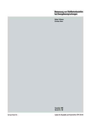 cover image of Bemessung von Stahlbetonteilen bei Zwangbeanspruchung